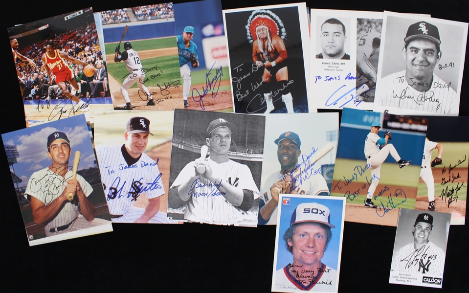 1990s-2000s Baseball & Other Sports Signed & Inscribed 8" x 10" Photos - Lot of 60 w/ Tony Gwynn, Harmon Killebrew, Dominique Wilkins, Jake LaMotta & More
