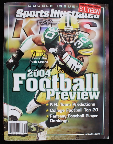 2004 Ahman Green Green Bay Packers Signed Sports Illustrated Magazine (JSA / Pepper Burruss Collection)