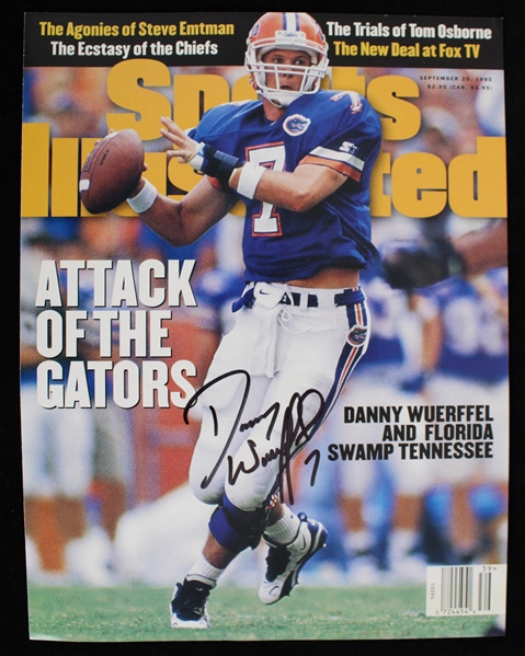 1995 Danny Wuerffel Florida Gators Signed Sports Illustrated Cover Page (JSA / Pepper Burruss Collection)