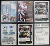 1995-98 Craig Newsome Green Bay Packers Signed Football Trading Cards - Lot of 15 (JSA / Pepper Burruss Collection)