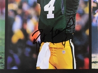 1997 Brett Favre Green Bay Packers Signed 16x20 Super Bowl XXXI Poster (JSA) 