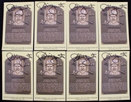 2000s Robin Yount Milwaukee Brewers Signed Yellow 3.5" x 5.5" HOF Postcards - Lot of 8 (JSA)