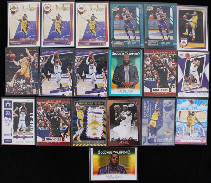 2020-2022 LeBron James Trading Cards (Lot of 19)