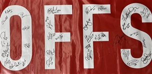 2001 Green Bay Packers Team Signed 47 x 158 NFL Playoffs Banner w/ Brett Favre, Donald Driver, Ahman Green, LeRoy Butler & More (JSA / Pepper Burruss Collection)