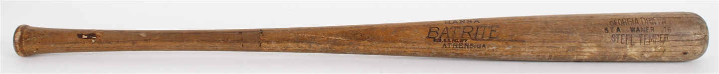1936-45 Waner Hanna Batrite Georgia Driver Professional Model Bat (MEARS LOA)