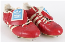 1975-79 Ted Simmons St. Louis Cardinals Game Worn Adidas Cleats (MEARS LOA)