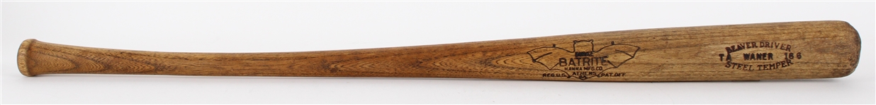1930-32 Waner Burke Batrite Beaver Driver Professional Model Bat (MEARS LOA)