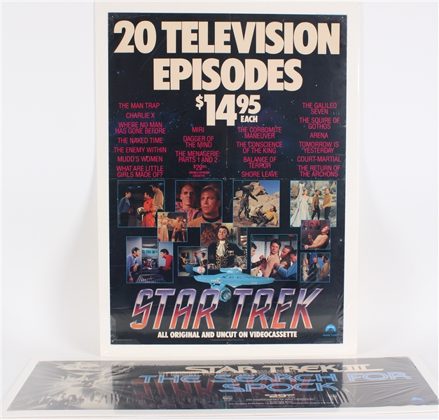 1984-85 Star Trek Search for Spock & 23x32 TV Episodes Posters (Lot of 2)