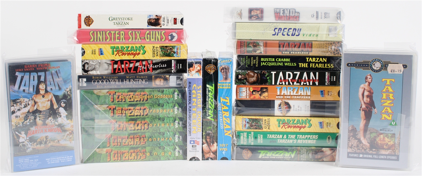 1980s-90s Tarzan & more VHS Collection (Lot of 21)