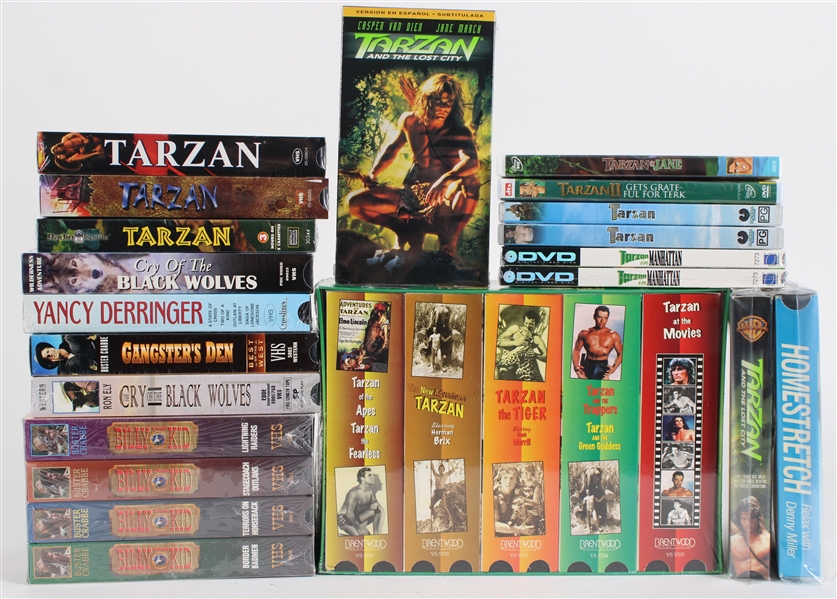1980s-90s Tarzan VHS, DVD & more (Lot of 18)