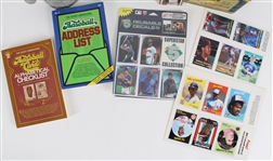 1980's-90's Baseball Memorabilia Collection - Lot of 9 w/ Card Sets, Trading Cards, Books & More