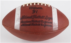 1975 Game Used ONFL Rozelle Night Game Football w/ White Stripes (MEARS LOA / Pepper Burruss Collection)