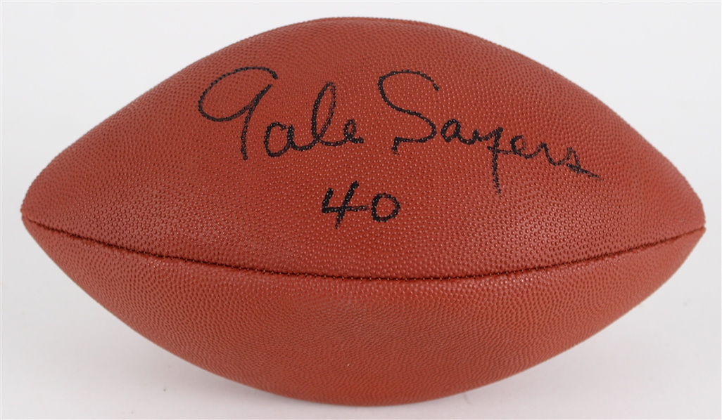 2000s Gale Sayers Chicago Bears Signed Football (JSA)