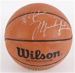 1990's Michael Jordan Chicago Bulls Signed & Inscribed Wilson Super Shot Basketball (JSA)