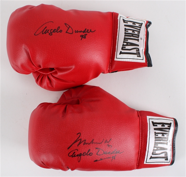 1997-98 Muhammad Ali Angele Dundee World Heavyweight Champion & Trainer Signed Everlast Boxing Gloves (JSA)