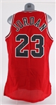 1995-96 Michael Jordan Chicago Bulls Pro Cut Road Jersey w/ Clubhouse Signature (MEARS A5)