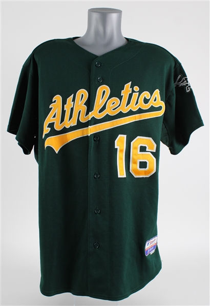 2009 Jason Giambi Oakland Athletics Signed Batting Practice Jersey (MEARS LOA / JSA)