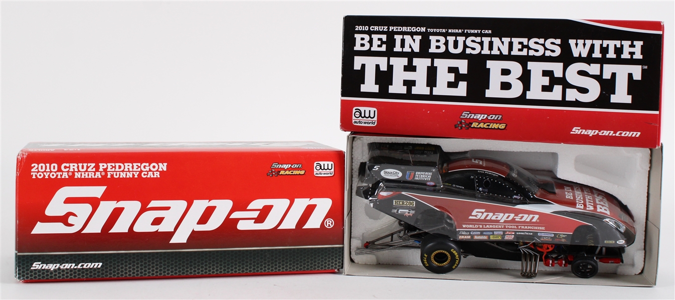 2010 Cruz Pedregon MIB AutoWorld Scale Model Funny Cars - Lot of 2