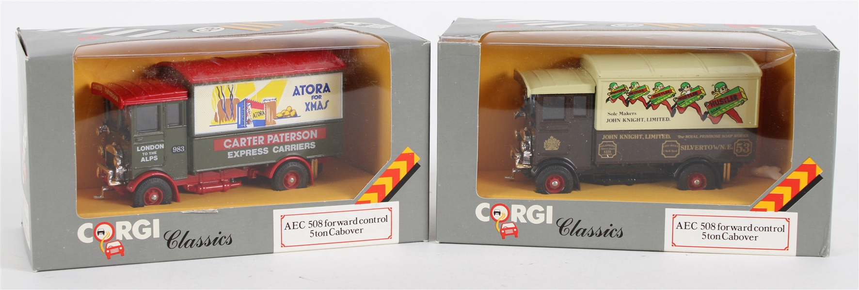 1986 AEC 508 Forward Control 5 Ton Cabover MIB Corgi Classics Scale Model Cars - Lot of 2