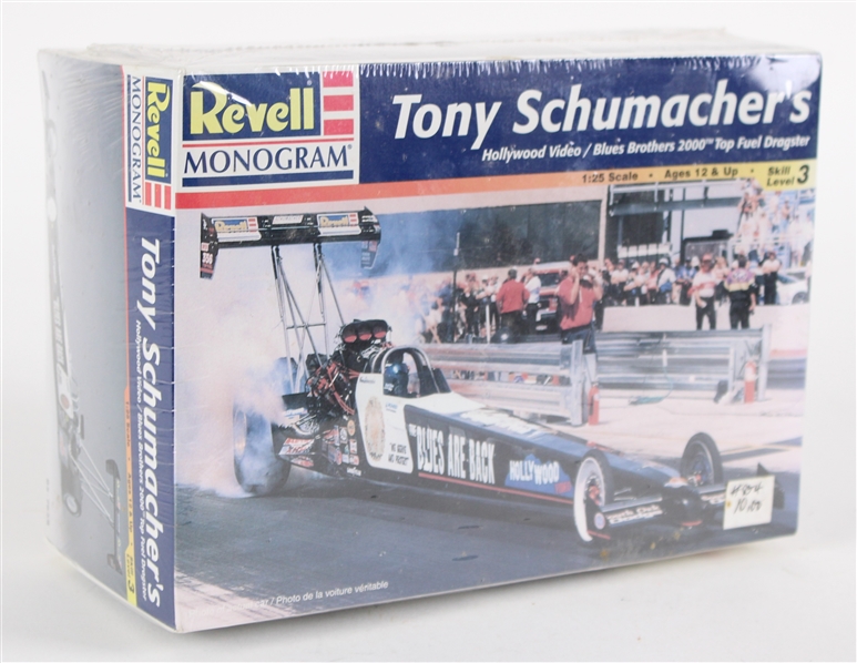 1998 Tony Schumachers Hollywood Video / Blues Brothers 2000 Top Fuel Dragster MIB Revell Monogram Scale Model Car Kit
