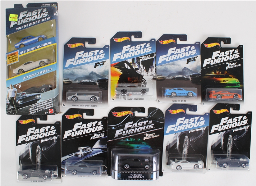 2014-16 Fast & Furious MOC Hot Wheels Scale Model Matchbox Cars - Lot of 10