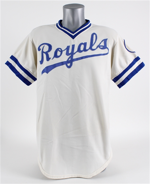 1978 Paul Splittorff Kansas City Royals Game Worn Home Jersey (MEARS LOA)
