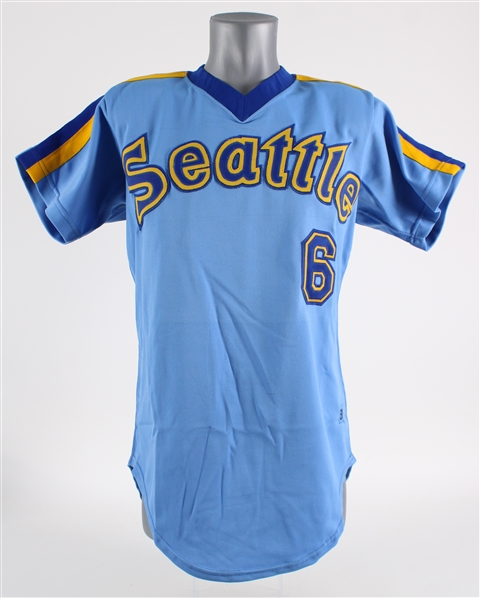 1981 Julio Cruz Seattle Mariners Game Worn Road Jersey (MEARS LOA)