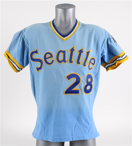 1978 Vada Pinson Seattle Mariners Game Worn Road Jersey (MEARS LOA)