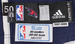 2009-10 Joe Smith Atlanta Hawks Game Worn Road Jersey (MEARS LOA / MeiGray)