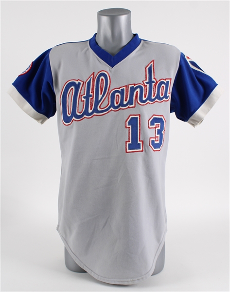 1977 Jerry Royster Atlanta Braves Game Worn Road Jersey