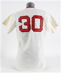 1976 Deron Johnson Boston Red Sox Game Worn Home Jersey (MEARS LOA)