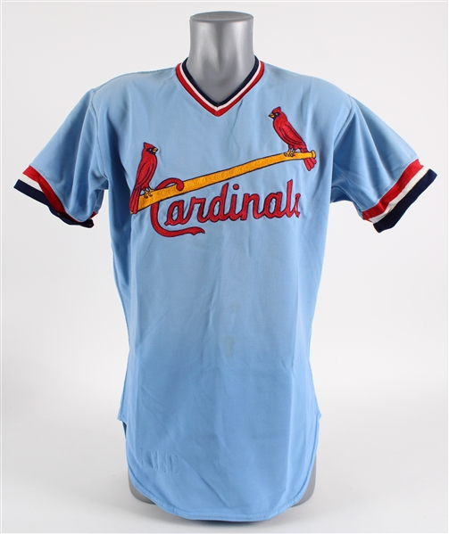 1978 Nick Leyva St. Louis Cardinals Game Worn Road Jersey (MEARS LOA)