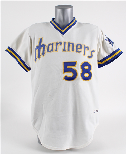 1979 Larry Cox Seattle Mariners Home Jersey (MEARS LOA)