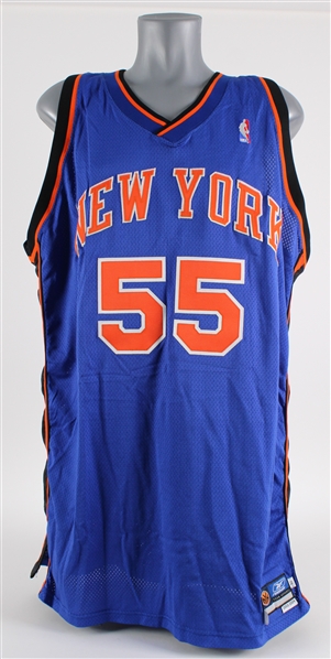 2003-04 Dikembe Mutombo New York Knicks Game Worn Road Jersey (MEARS A5)