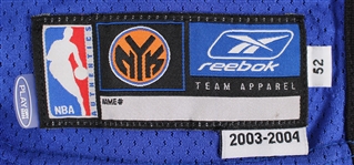 2003-04 Dikembe Mutombo New York Knicks Game Worn Road Jersey (MEARS A5)