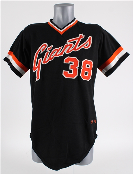 1978 Greg Minton San Francisco Giants Game Worn Alternate Jersey (MEARS LOA)