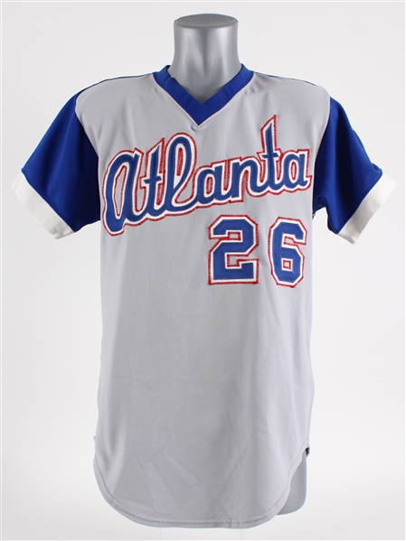 1977 Frank LaCorte Atlanta Braves Game Worn Road Jersey (MEARS LOA)