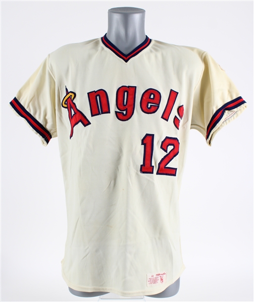 1978 Carney Lansford California Angels Game Worn Home Jersey (MEARS A10) Rookie Season