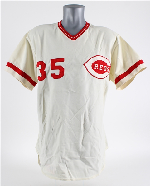 1977 Woodie Fryman Cincinnati Reds Game Worn Home Jersey (MEARS LOA)