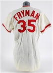 1977 Woodie Fryman Cincinnati Reds Game Worn Home Jersey (MEARS LOA)