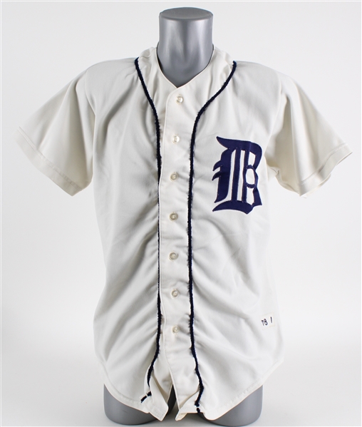 1978 Dave Rozema Detroit Tigers Game Worn Home Jersey (MEARS LOA)