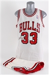 1988-89 Scottie Pippen Chicago Bulls Signed Game Worn Home Uniform (MEARS A10 / JSA)