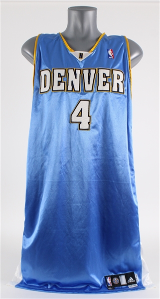 2009-10 Kenyon Martin Denver Nuggets Signed Game Worn Road Jersey (MEARS A5 / JSA)