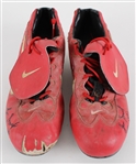 1990's Lee Smith Signed Nike Game Worn Baseball Cleats (MEARS LOA / JSA)