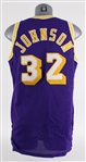 1988-89 Magic Johnson Los Angeles Lakers Road Jersey (MEARS LOA)