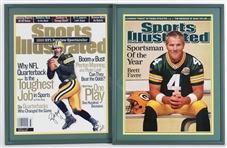 1990s-2000s Desmond Howard & Brett Favre GB Packers Signed 18x23 Framed Prints (Lot of 6)(JSA)