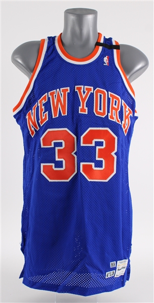 1989-90 Patrick Ewing New York Knicks Road Jersey (MEARS LOA)