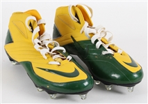 2010-12 BJ Raji Green Bay Packers Nike Personal Model Cleats (MEARS LOA / Pepper Burruss Collection)