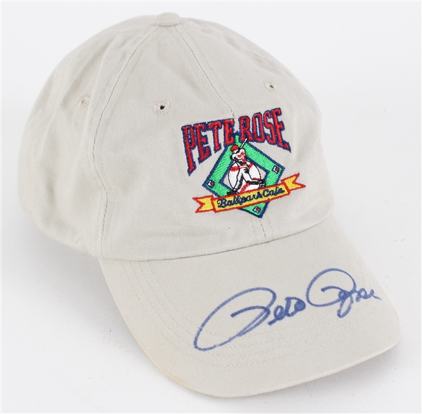 1990s Pete Rose Cincinnati Reds Signed Ballpark Cafe Cap (JSA)