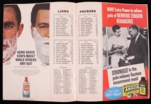 1965 Green Bay Packers vs Detroit Lions NFL Illustrated Magazine